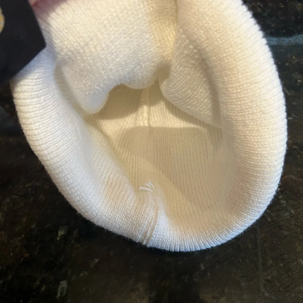 Adidas Classic White Knit Beanie - Picture 3 of 3